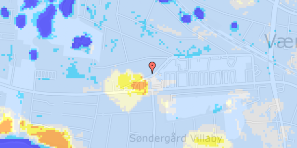 Ekstrem regn på Ny Vestergårdsvej 30