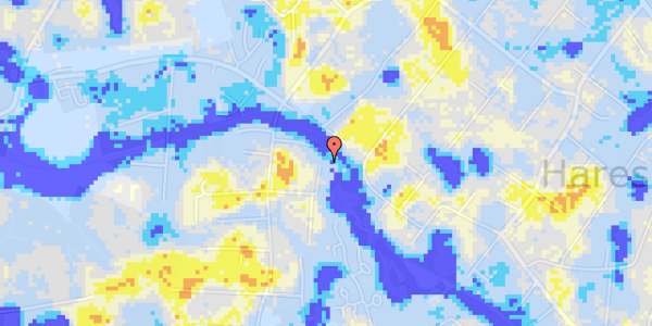 Ekstrem regn på Elme Alle 1A