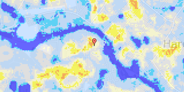 Ekstrem regn på Elme Alle 8