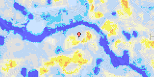 Ekstrem regn på Elme Alle 18