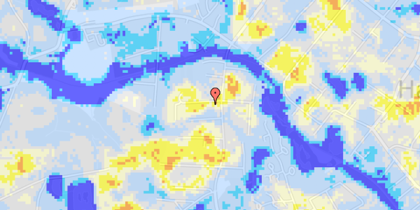 Ekstrem regn på Elme Alle 19