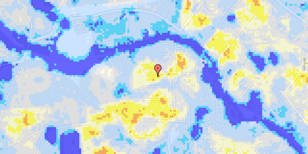 Ekstrem regn på Elme Alle 23