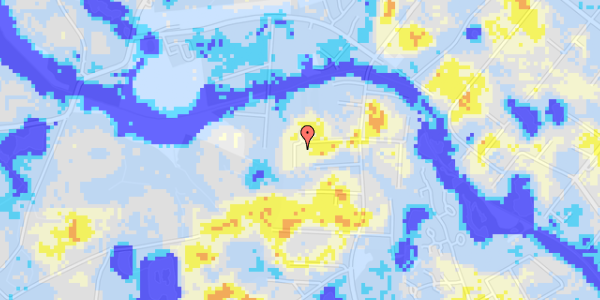 Ekstrem regn på Elme Alle 27B