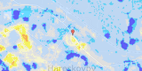 Ekstrem regn på Gammel Hareskovvej 287