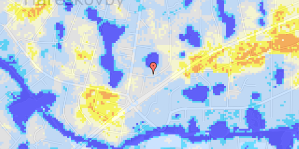 Ekstrem regn på Rolighedsvej 40