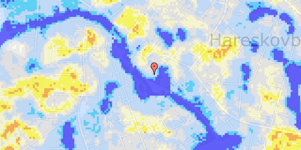 Ekstrem regn på Tibberup Alle 2A