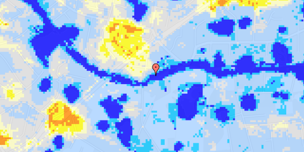 Ekstrem regn på Tibbevangen 80L