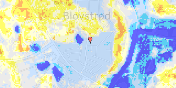 Ekstrem regn på Blovstrød Byvej 14