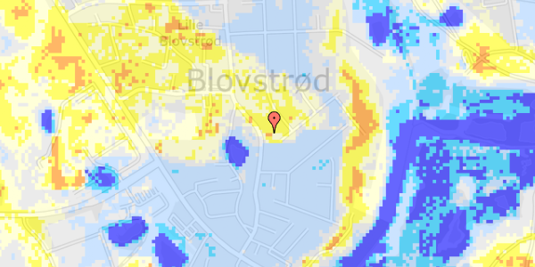 Ekstrem regn på Blovstrød Byvej 18