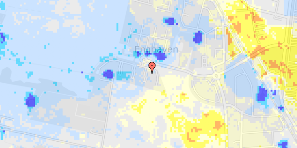 Ekstrem regn på Enghave Park 73