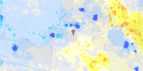 Ekstrem regn på Enghave Park 75