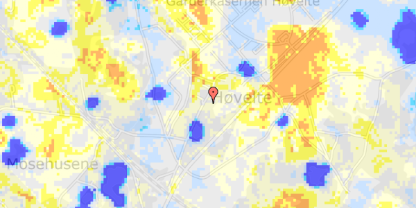 Ekstrem regn på Hesselgårdsvej 37