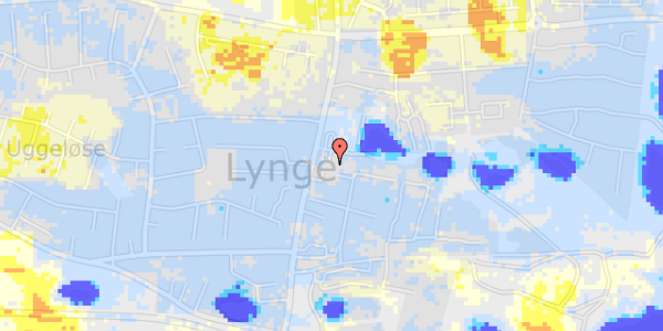 Ekstrem regn på Lynge Bytorv 10, 1. 9