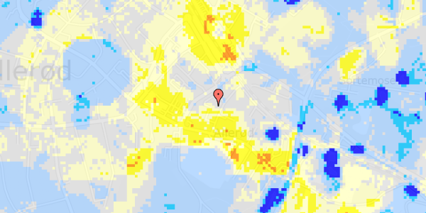 Ekstrem regn på Prins Valdemars Alle 10, st. 1