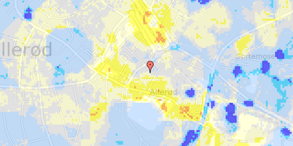 Ekstrem regn på Prins Valdemars Alle 14, 1. 3