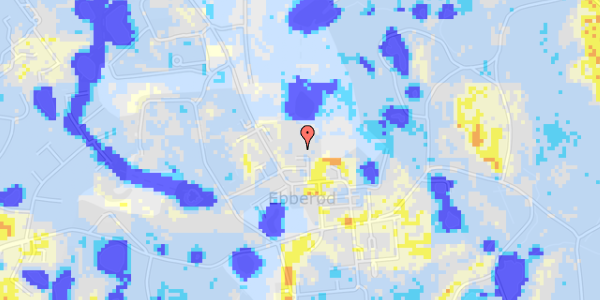 Ekstrem regn på Biskop Svanes Vej 66C, st. th