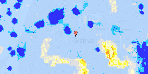 Ekstrem regn på Bistrupvej 135