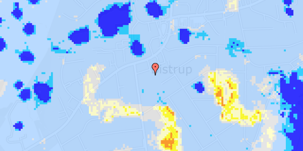 Ekstrem regn på Bistrupvej 137