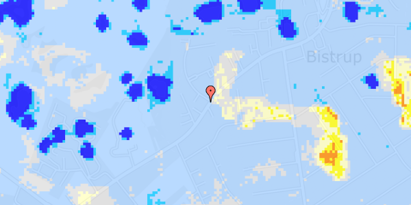 Ekstrem regn på Bistrupvej 178