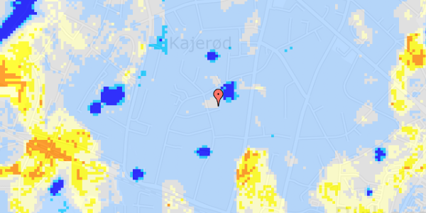 Ekstrem regn på Henrik Thomsens Vej 38