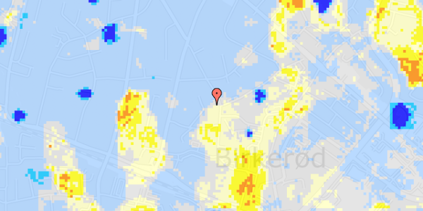 Ekstrem regn på Johan Mantzius Vej 11