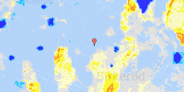 Ekstrem regn på Johan Mantzius Vej 19A