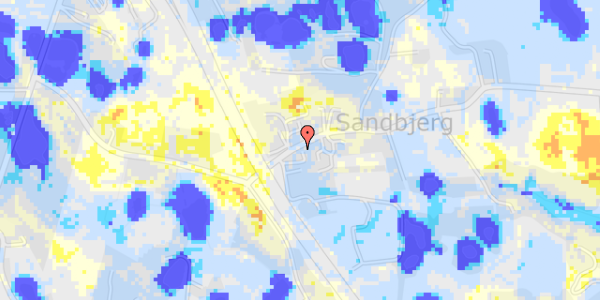 Ekstrem regn på Sandbjergvej 10, st. 5