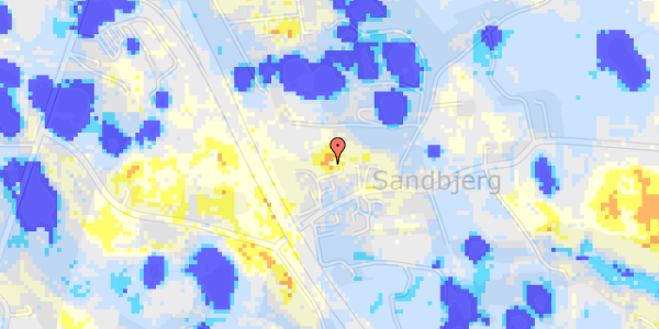 Ekstrem regn på Sandbjergvej 15A