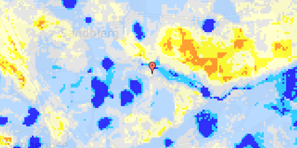 Ekstrem regn på Sandbjergvej 16