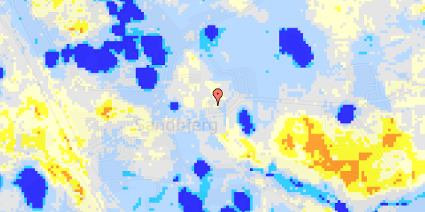 Ekstrem regn på Sandbjergvej 29