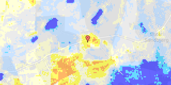 Ekstrem regn på Sandbjergvej 40