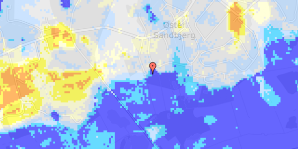 Ekstrem regn på Sandbjergvej 46