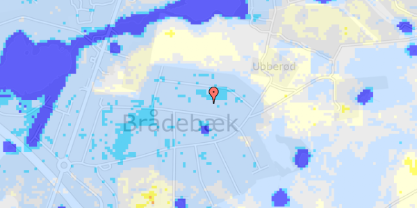 Ekstrem regn på Stakkeledet 55