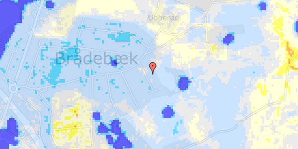 Ekstrem regn på Stakkeledet 75