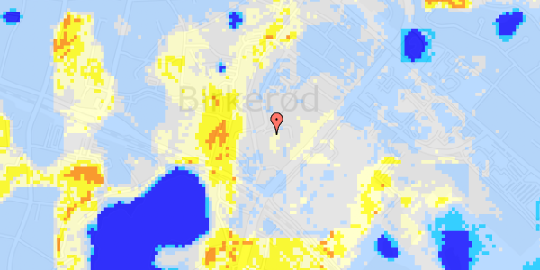 Ekstrem regn på Teglporten 13, st. 19