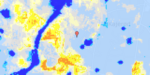 Ekstrem regn på Teglværksvej 34