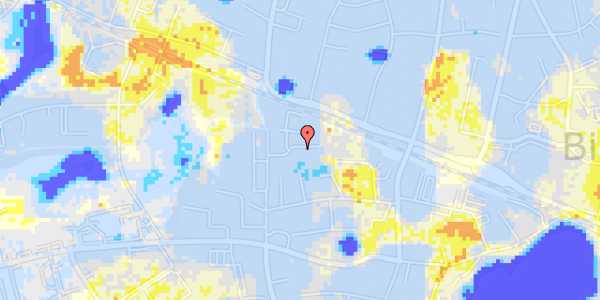 Ekstrem regn på Æblerosestien 10