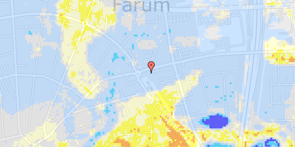 Ekstrem regn på Farum Stationstorv 21, 2. 3
