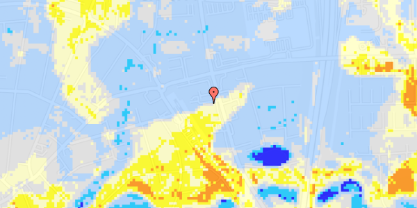 Ekstrem regn på Frederiksborgvej 8B, 1. tv