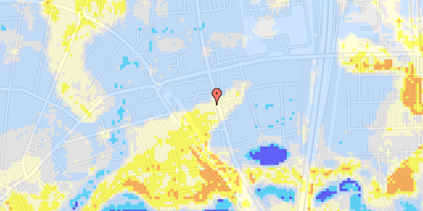 Ekstrem regn på Frederiksborgvej 10, 2. th