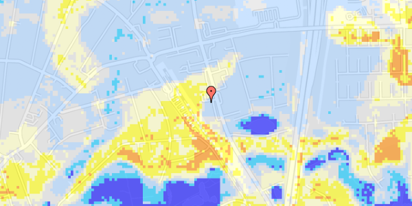 Ekstrem regn på Frederiksborgvej 22, st. th