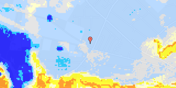 Ekstrem regn på Hestetangsvej 58