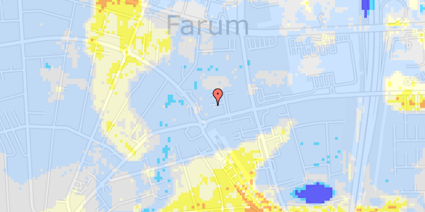 Ekstrem regn på Farum Hovedgade 10D, st. tv