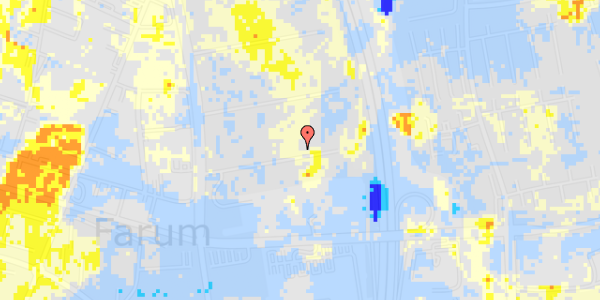 Ekstrem regn på Paltholmterrasserne 71F