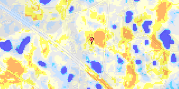 Ekstrem regn på Stavnsholt Gydevej 142B