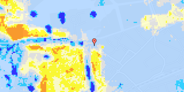 Ekstrem regn på Kronprinsensvej 7B