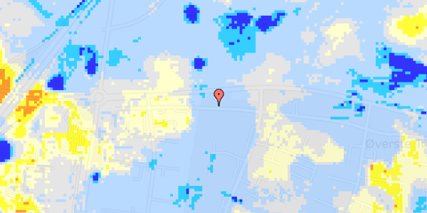 Ekstrem regn på Langebjergvej 114B