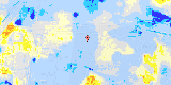 Ekstrem regn på Langebjergvej 224