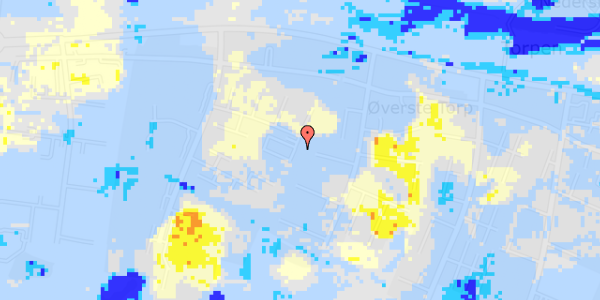 Ekstrem regn på Langebjergvej 257B