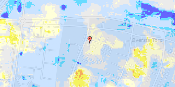 Ekstrem regn på Langebjergvej 285